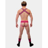 Barcode Berlin Chaussettes Gym Socks Noir-Rose fluo